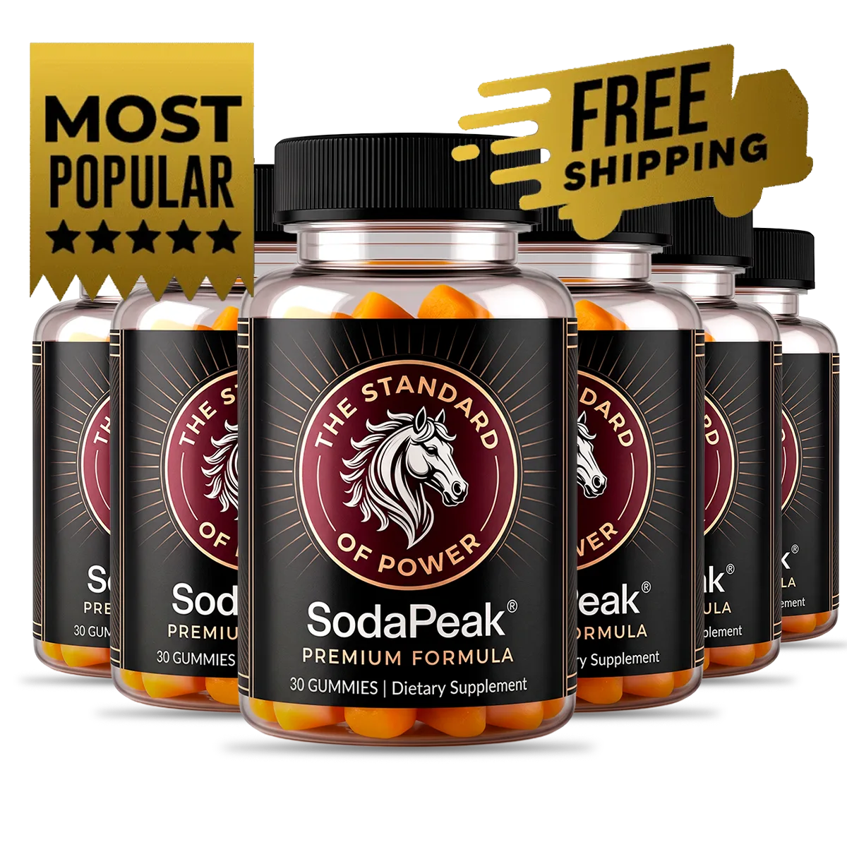 SodaPeak      6 Bottle Bundle – Best Value Energy & Metabolism Support